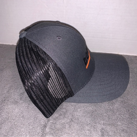 DOUGO TRUCKER HAT CAP Snap-Back Charcoal Gray & Black Mesh Larson Farms YouTube - Picture 2 of 4
